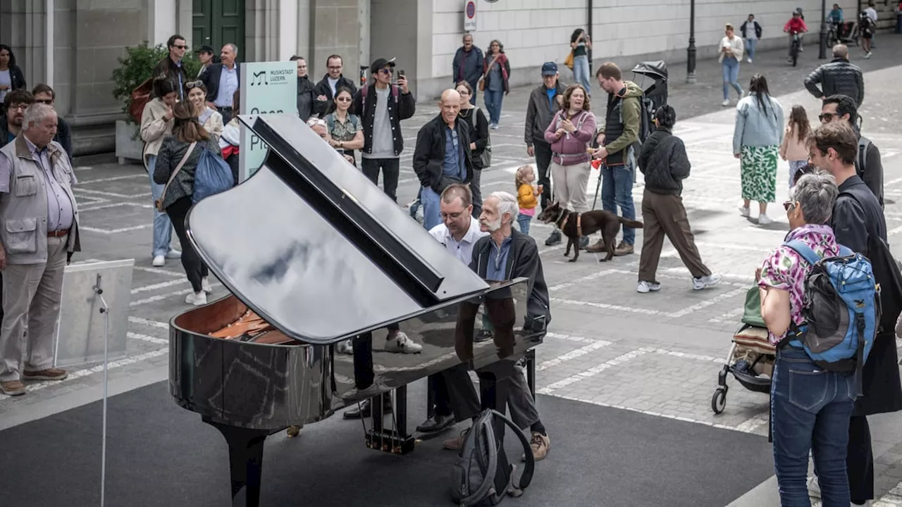 Das «Open Piano»-Klavier bringt Luzern zum Klingen