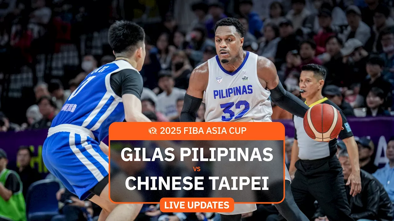 LIVE UPDATES: Philippines vs Chinese Taipei – FIBA Asia Cup 2025