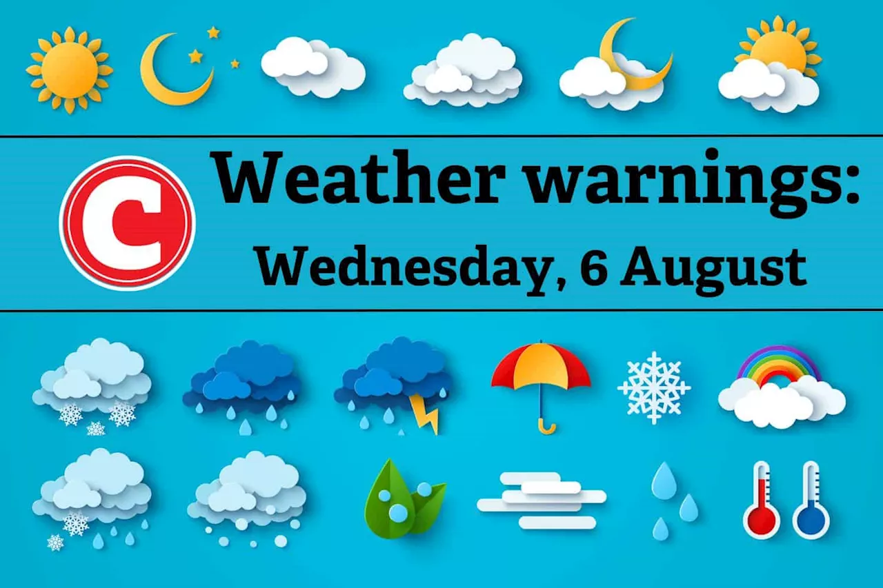 Weather alert: Hailstorms in FS and NC, snow in EC and damaging waves