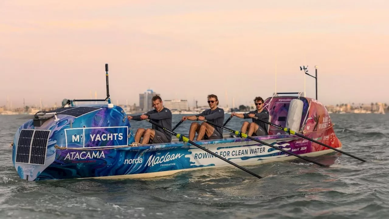 Scottish brothers row 9,000 miles in F1-inspired boat to support clean water access