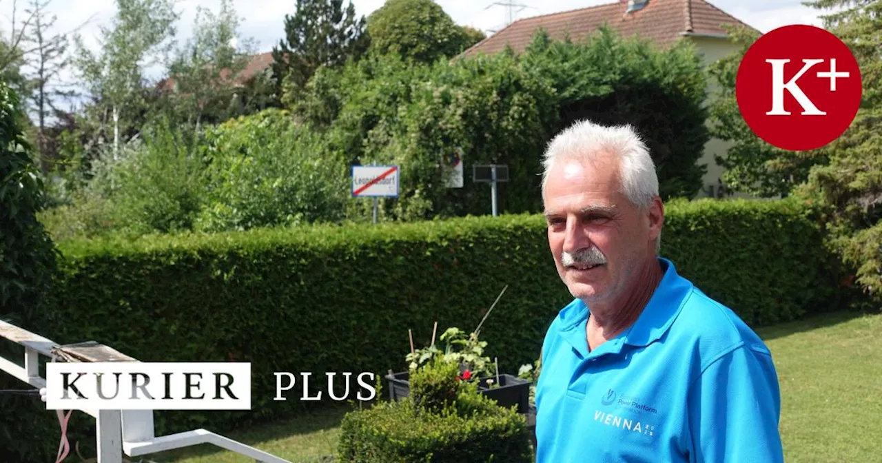 Das Ende von Wien verläuft durch seinen Garten