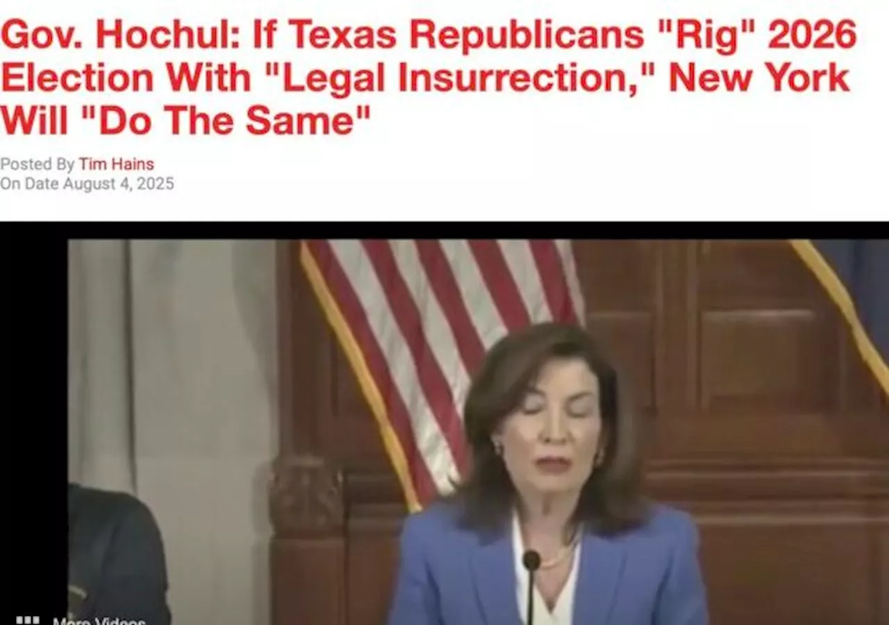 NY Gov. Vows Retaliation If Texas ‘Rigs’ Midterms With ‘Legal Insurrection’