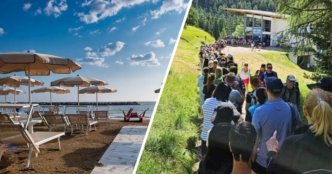 Leere Strände an der Adria, übervolle Berge in Südtirol: Italiens Touristiker stöhnen