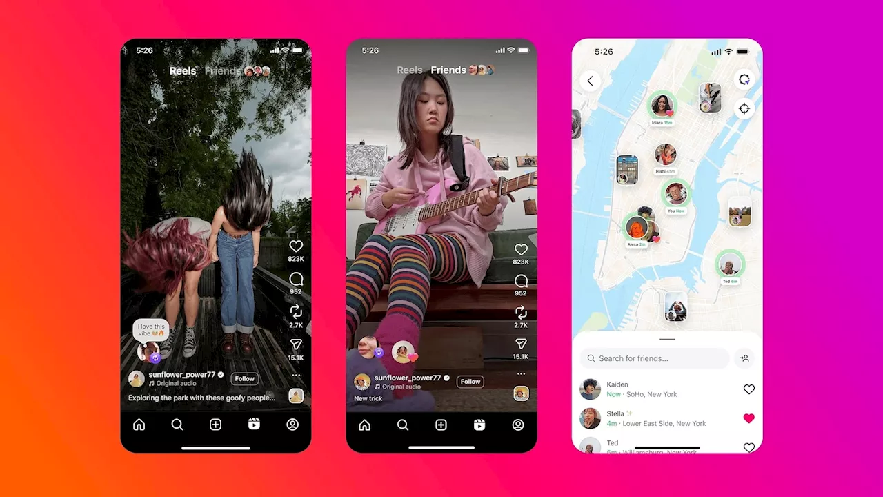 Instagram rolls out new features including map, reposts and Friends Reels tab