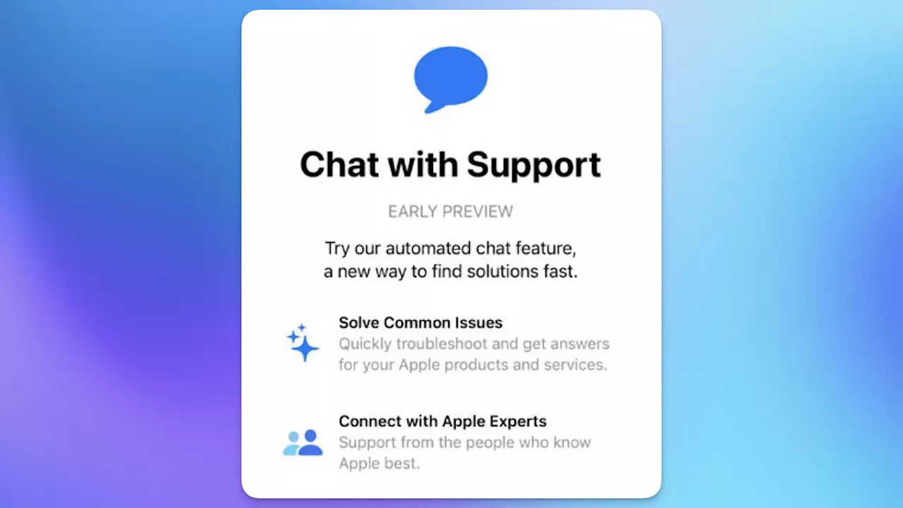 Apple startet Nutzertest mit Chatbot für Supportanfragen