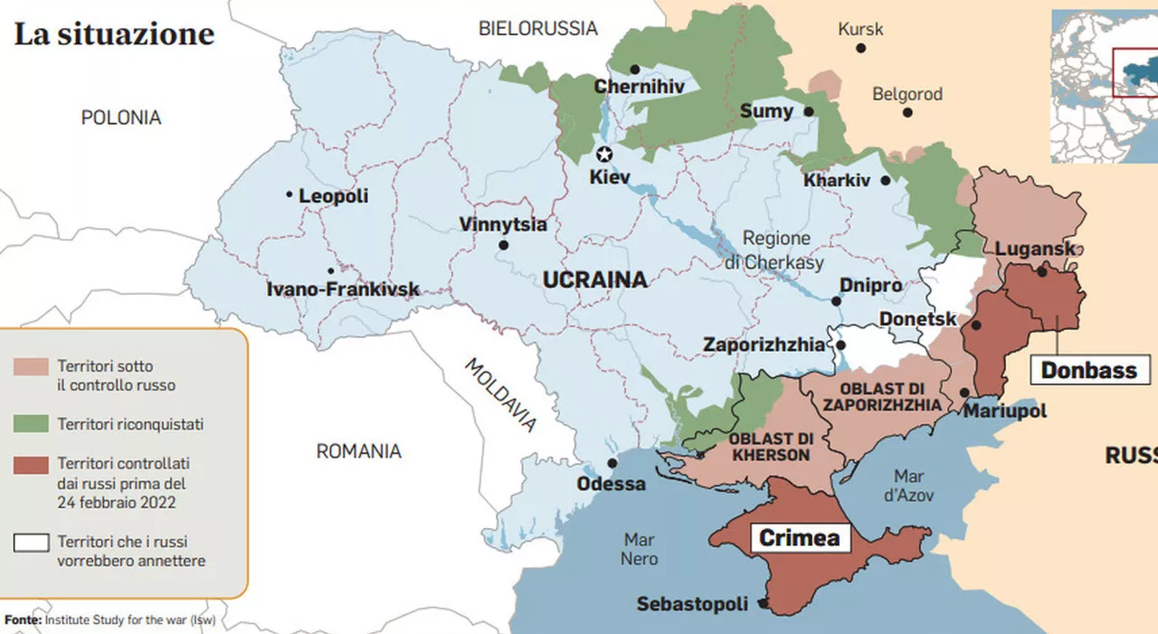 Ucraina, il nodo dei territori occupati dalla Russia: Putin vuole Donbass e Crimea, Meloni media con l'Europa