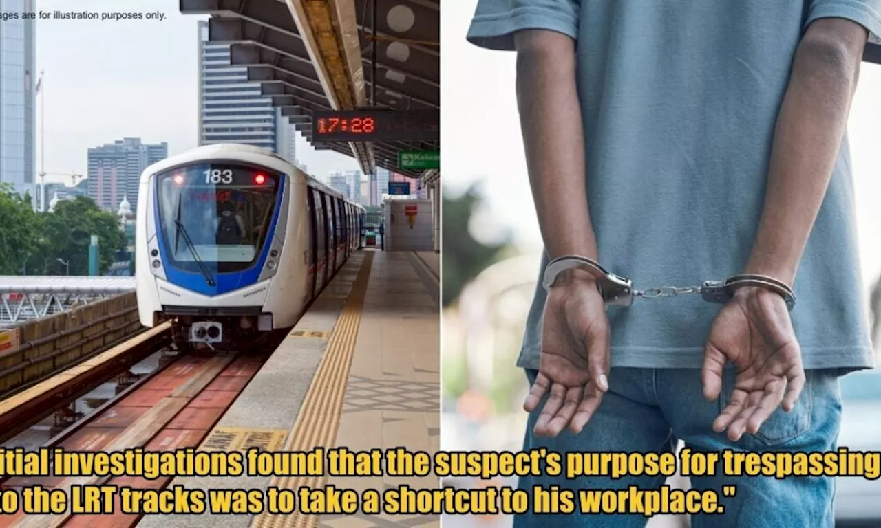 Man Arrested for Trespassing & Crossing LRT Tracks at Masjid Jamek to Get to Work Faster