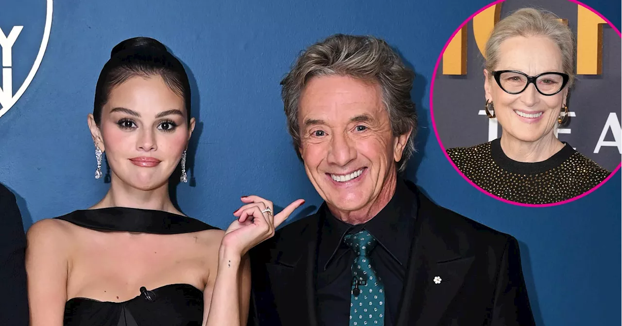 Selena Gomez Seemingly Catches Martin Short Texting Meryl Streep at Emmys