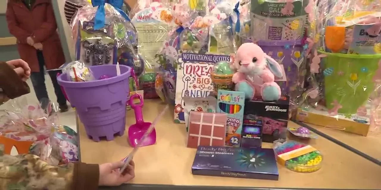 Alaska boy battling cancer delivers 124 Easter baskets to hospitalized children