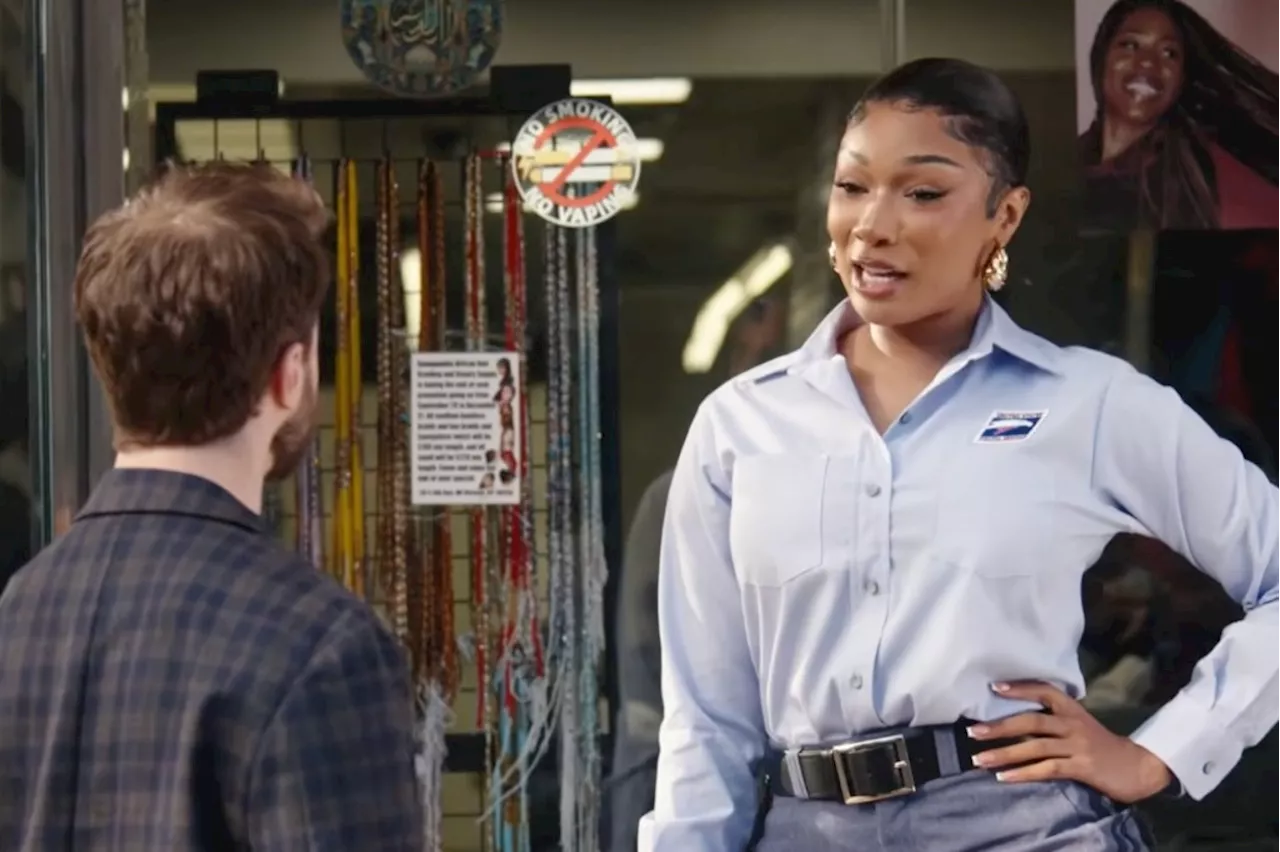 Megan Thee Stallion &amp; Daniel Radcliffe Continue Flirting in ‘The Fall &amp; Rise of Reggie Dinkins’: ‘I Got Keys to A Lot of Package Rooms’