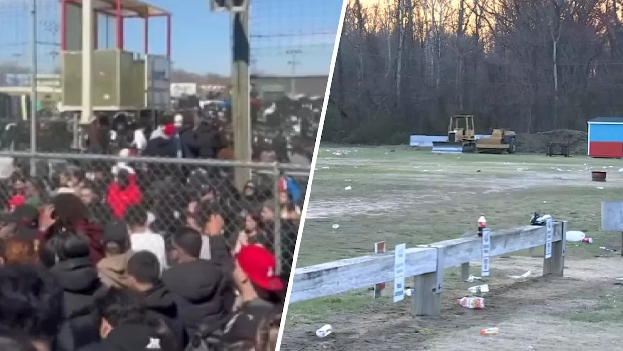 Large and chaotic crowd at Bridgeport Speedway causes emergency alerts on Sunday