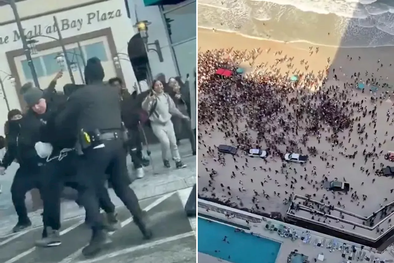 Teen takeovers turn city centers into scenes from 'The Purge,' with shootings, fights and dangerous stampedes: cops