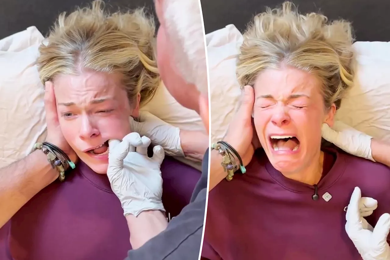 LeAnn Rimes sobs while undergoing brutal 'deep jaw release therapy'