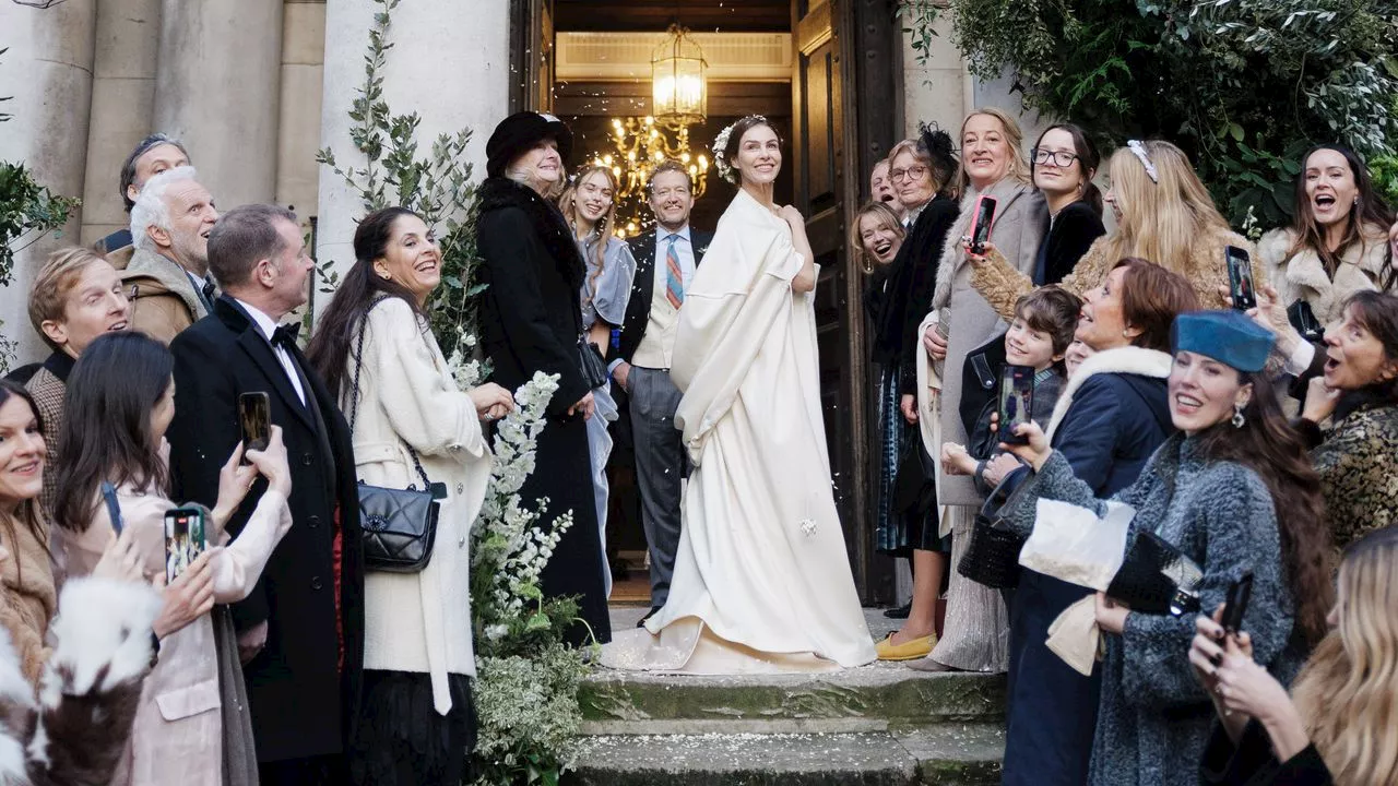 This Offbeat London Wedding Featured a Pajama Party, Angel Wings, and Surprise Performers