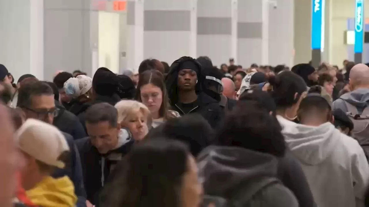 TSA pay not yet back to normal, long lines at some airports, like LaGuardia, remain