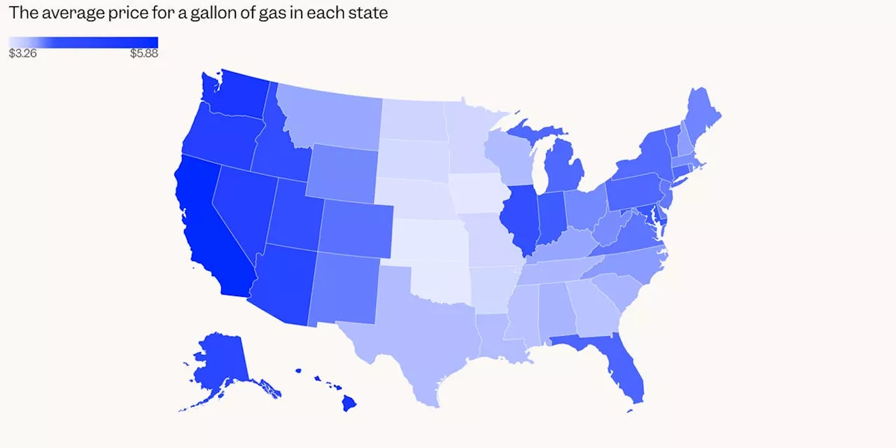Americans are now paying $4 a gallon for gas. See the map.