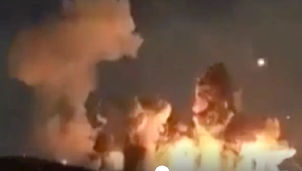 U.S. Airstrike Targets Iranian Ammunition Depot in Isfahan, Resulting in Massive Explosions