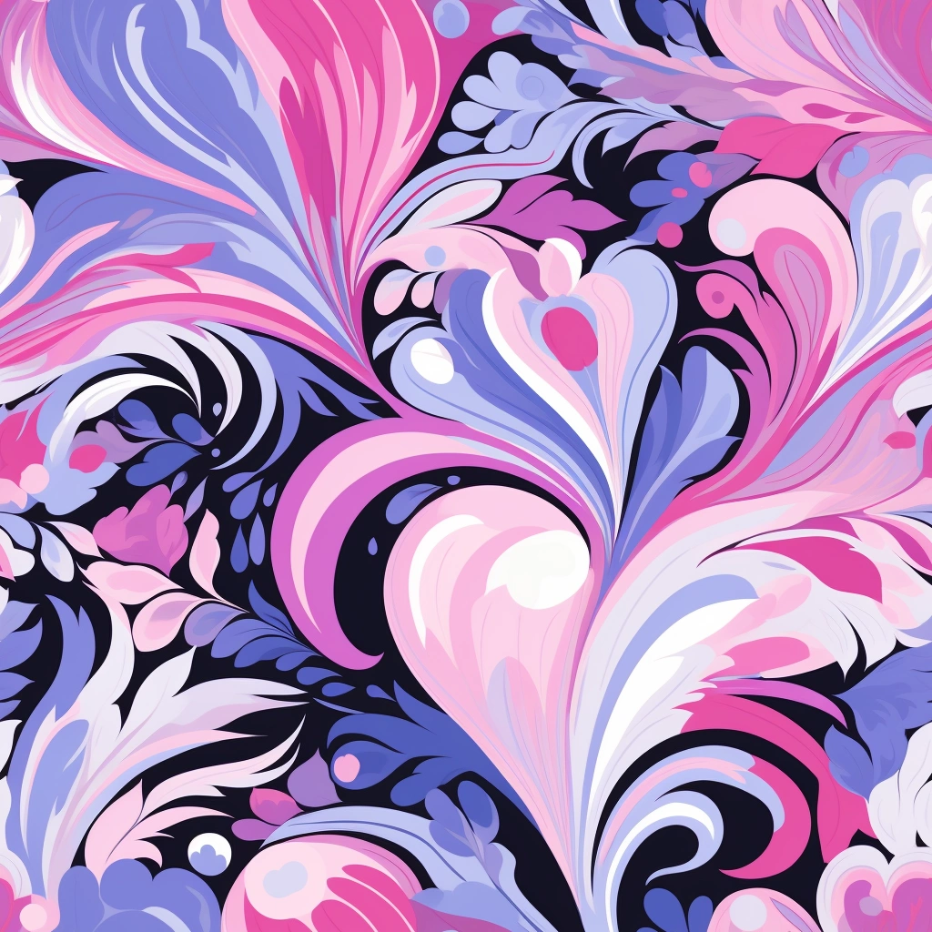 Premium AI Image  hearts pattern style like emilio pucci pink colours  Texture background
